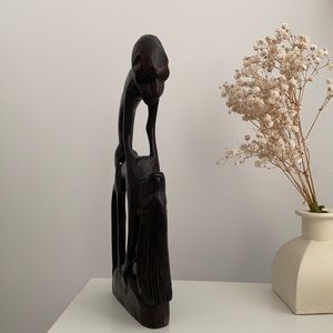 Trival Indonesian Hand Carved Wood Sculpture Decor